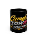Camel Towing & Mechanical Black Coffee Mug – Vintage Tow Truck Logo, Mechanic Gift