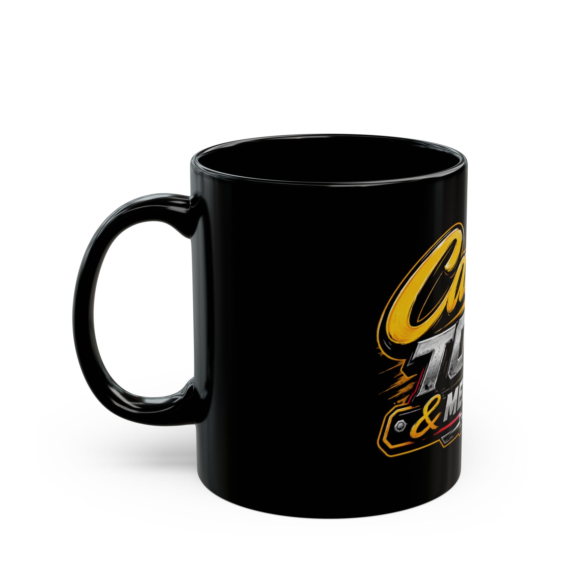Camel Towing & Mechanical Black Coffee Mug – Vintage Tow Truck Logo, Mechanic Gift