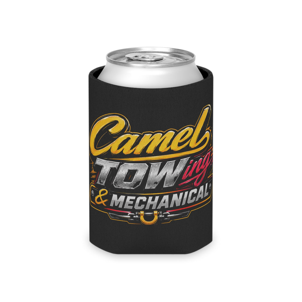Can Cooler — Camel Towing & Mechanical Logo Beer Koozie
