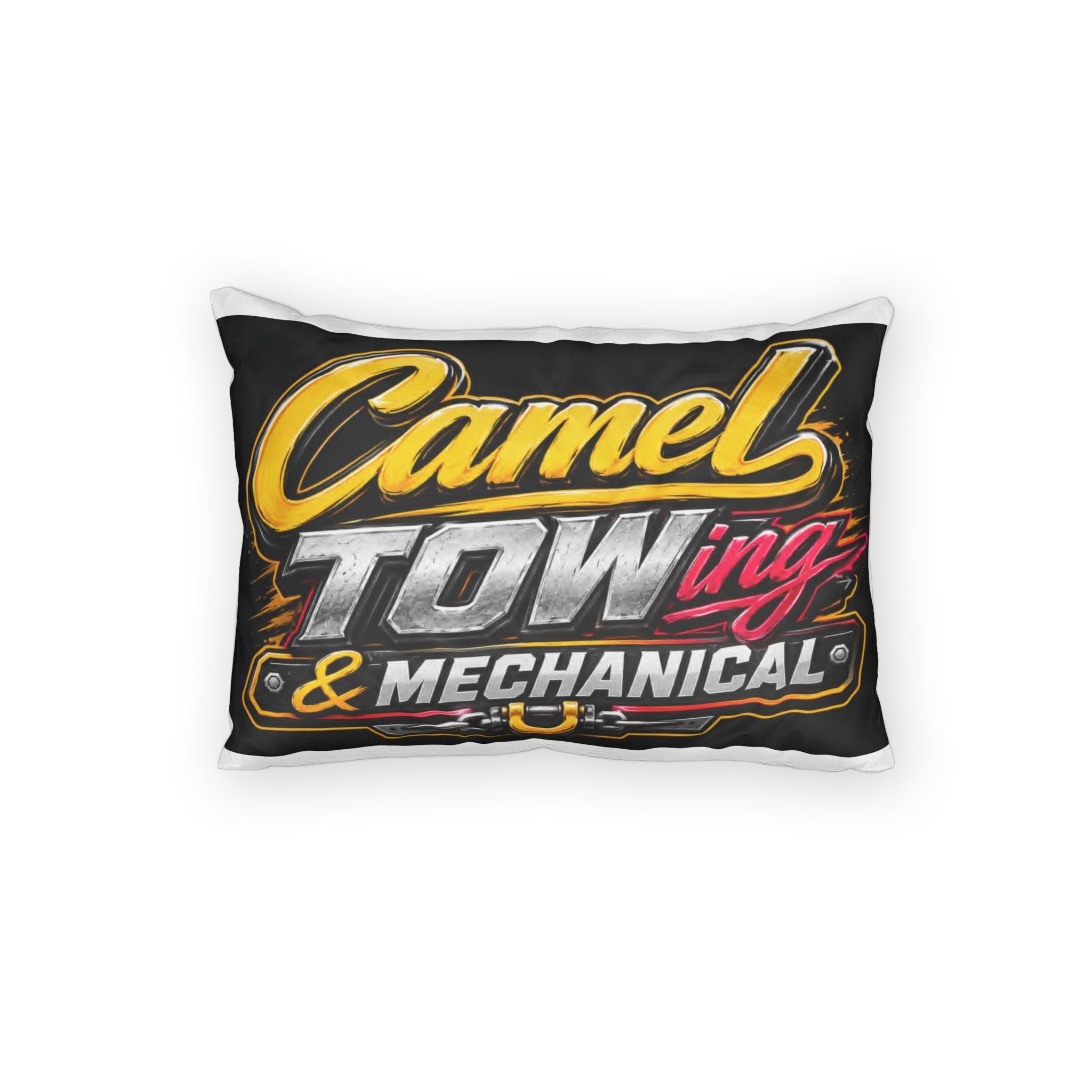 Tow & Mechanical Camel Logo Pillow Sham — Vintage Towtruck Decor